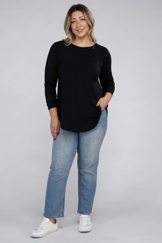 Plus Long Sleeve CrewTop