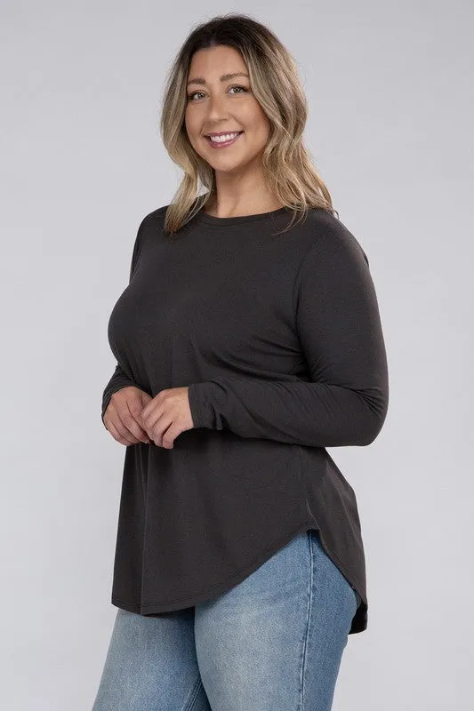 Plus Long Sleeve CrewTop