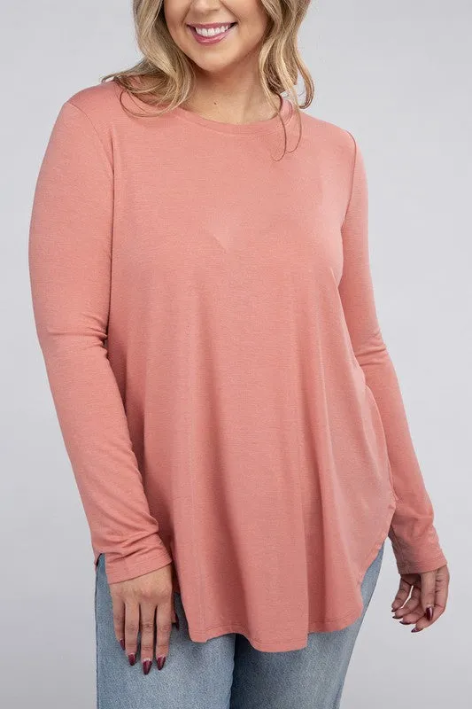 Plus Long Sleeve CrewTop