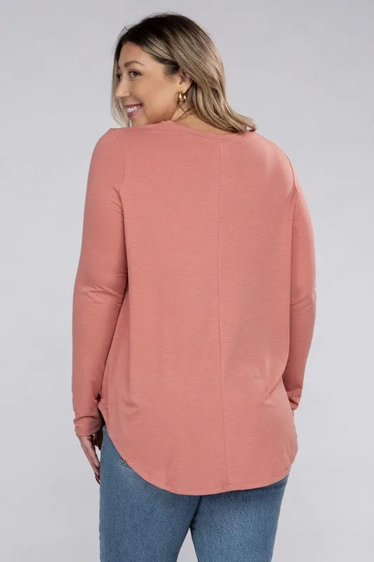 Plus Long Sleeve CrewTop
