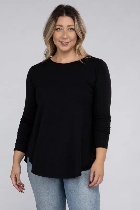 Plus Long Sleeve CrewTop