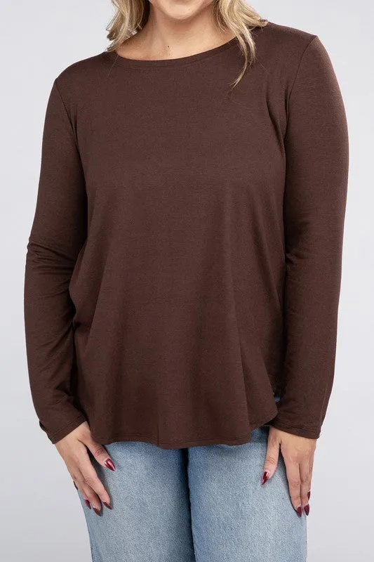 Plus Long Sleeve CrewTop