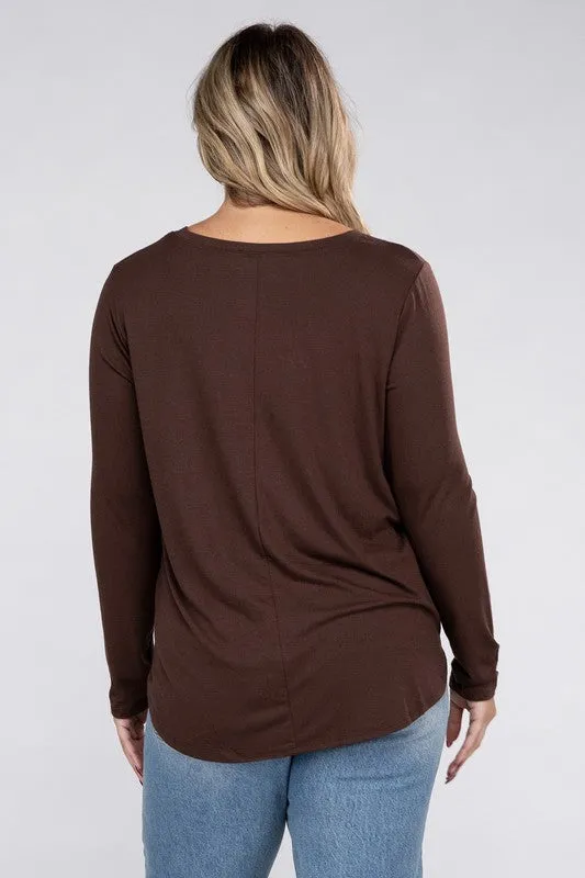 Plus Long Sleeve CrewTop