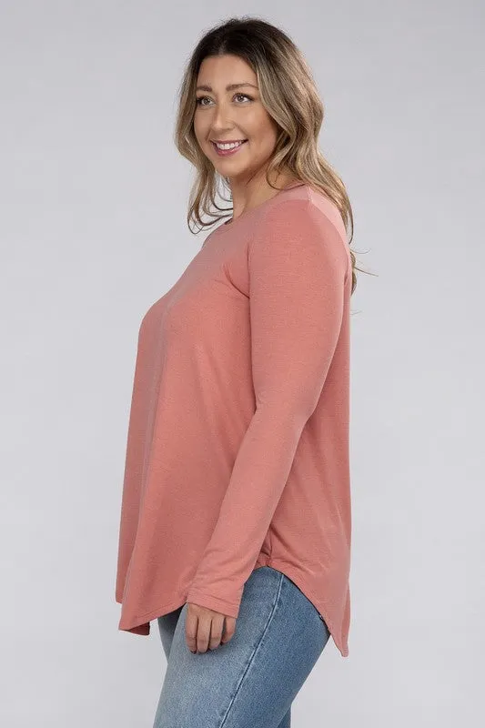 Plus Long Sleeve CrewTop
