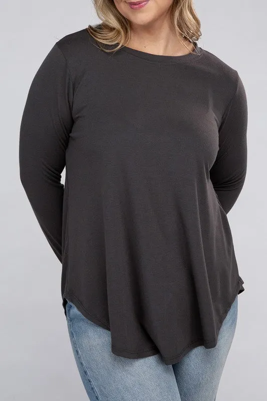 Plus Long Sleeve CrewTop