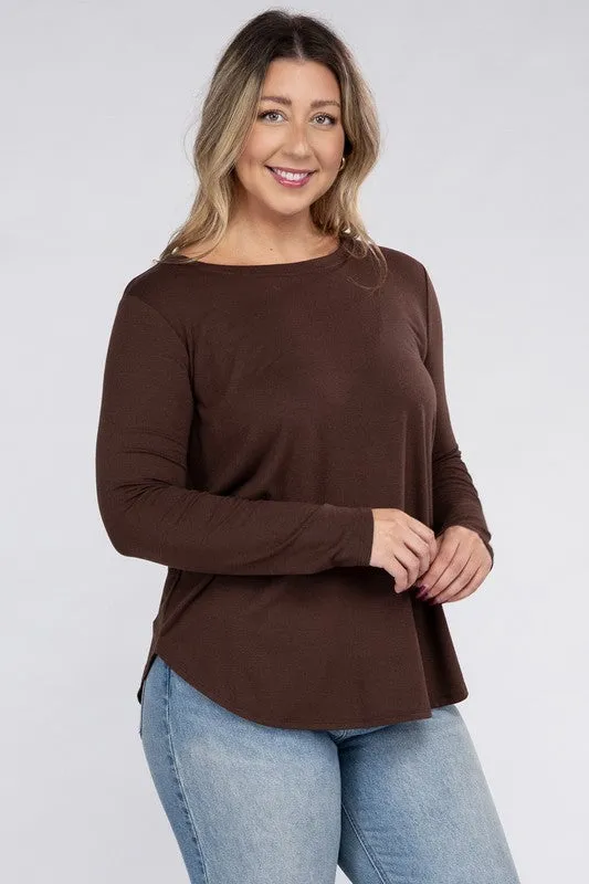 Plus Long Sleeve CrewTop