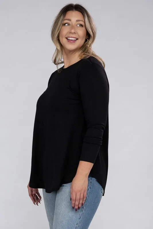 Plus Long Sleeve CrewTop