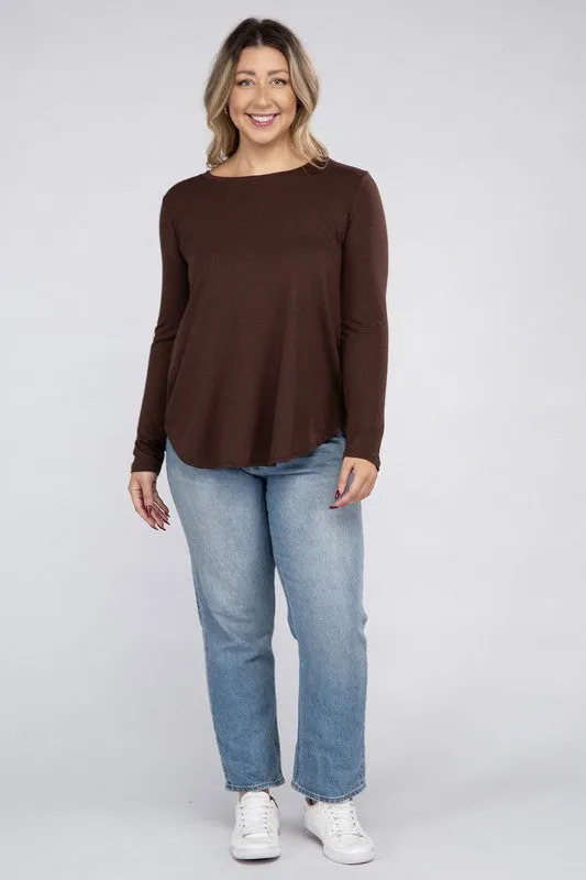 Plus Long Sleeve CrewTop