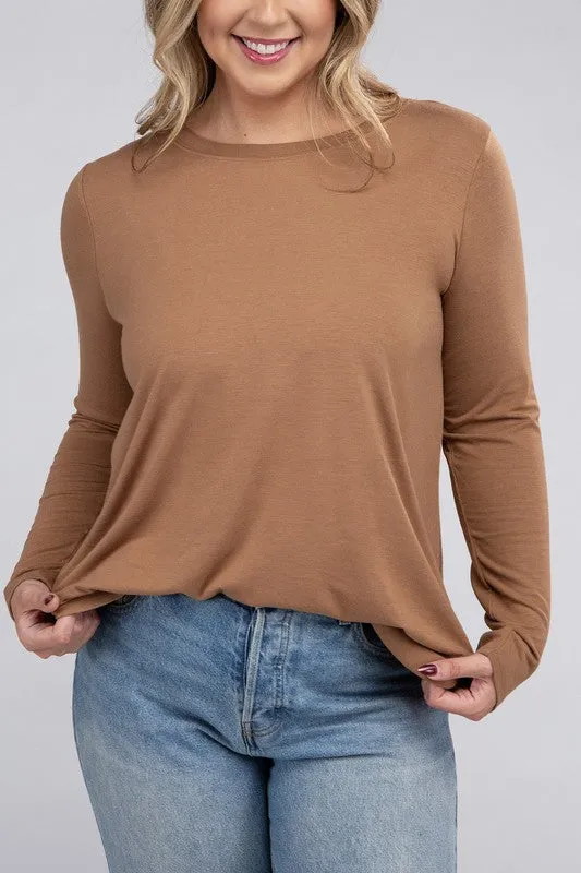 Plus Long Sleeve CrewTop