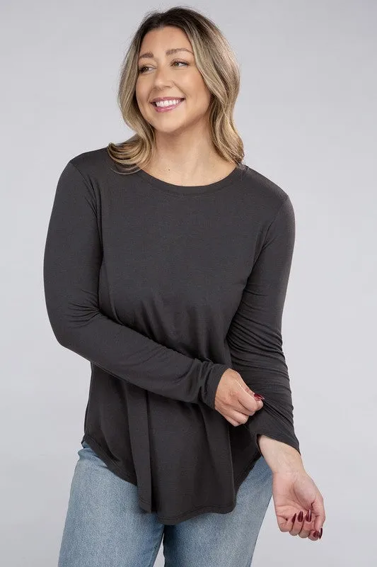 Plus Long Sleeve CrewTop