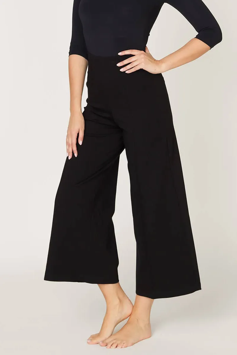Ponte Wide Leg Ankle Length Pant