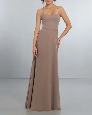 Popular 2018 Bridesmaid Dresses with Spaghetti Straps Simple Sexy Party Gowns Floor Length