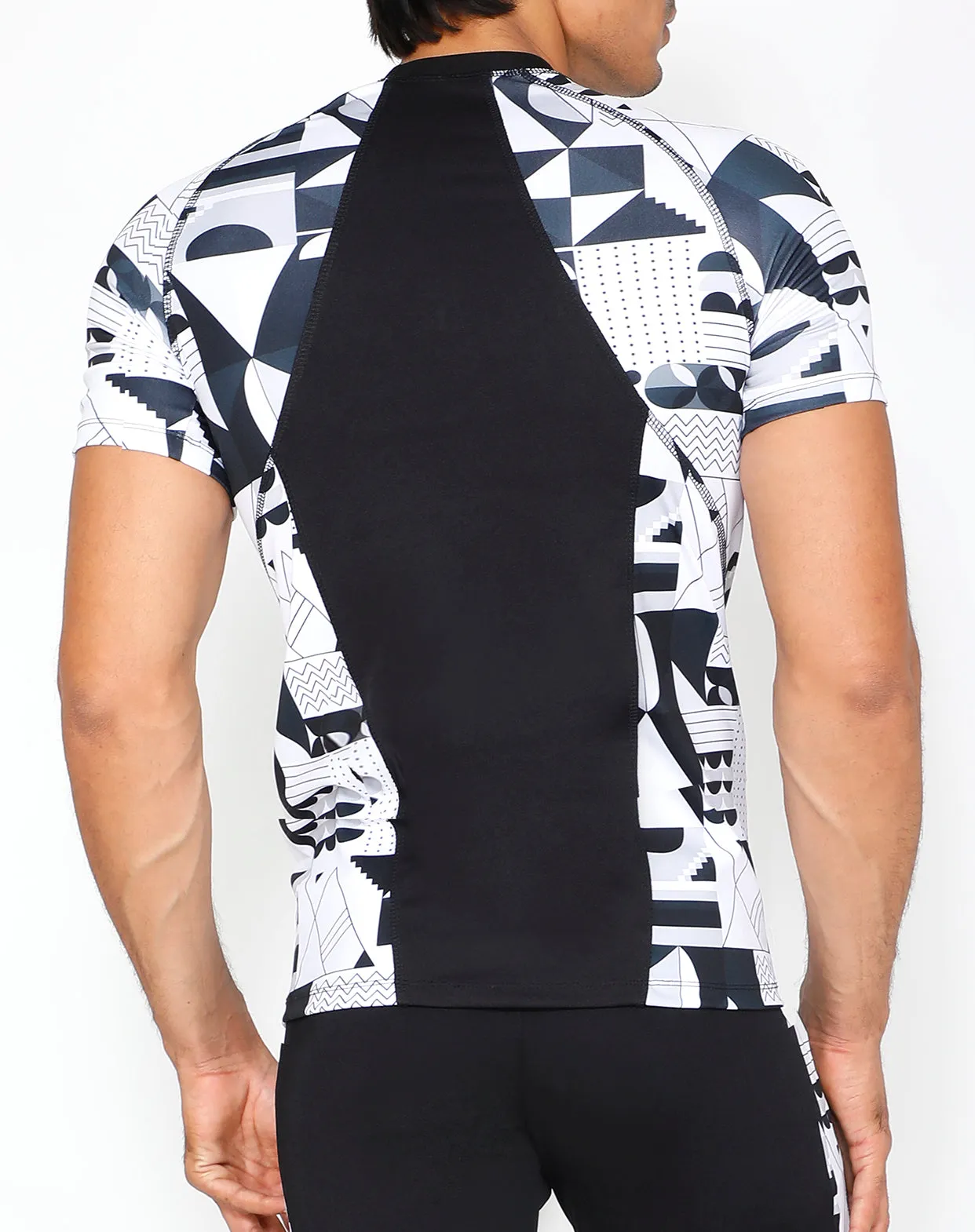 Post-Modern B&W Compression T-Shirt