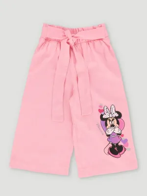 Pre-Girls Minnie Paperbag Culotte Pants - Pink