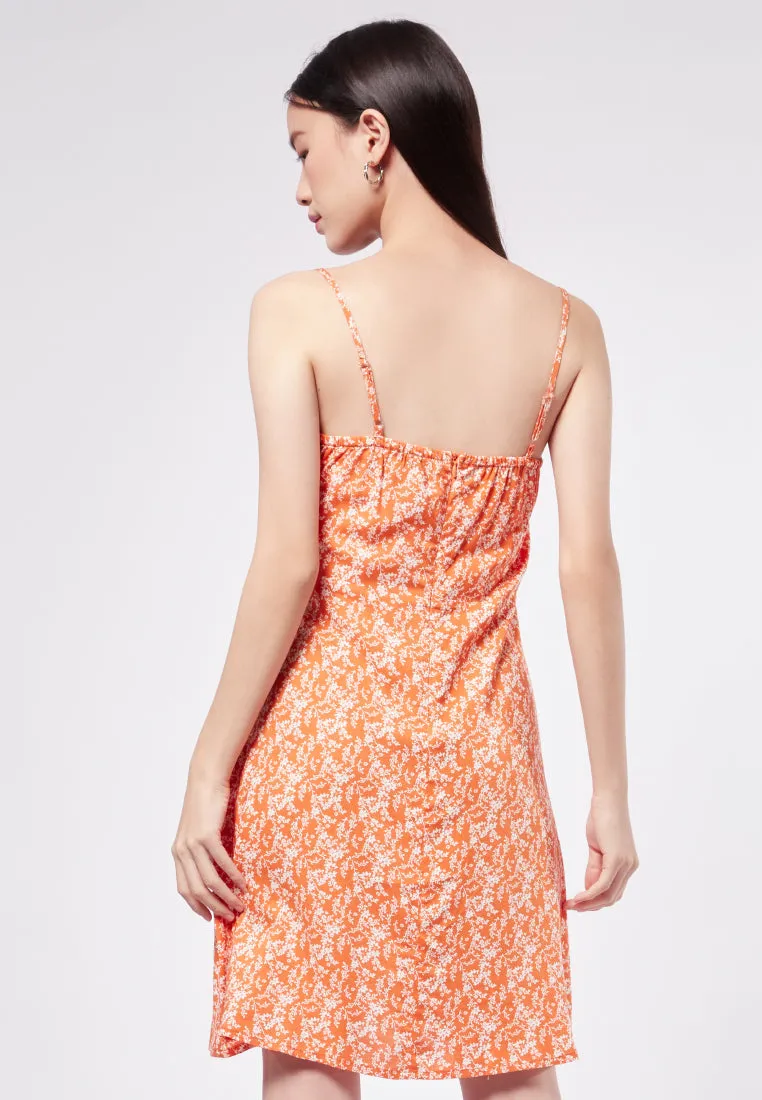 Printed Mini Wrap Dress