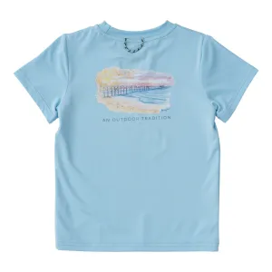 Pro Performance Fishing Tee with Pier Art