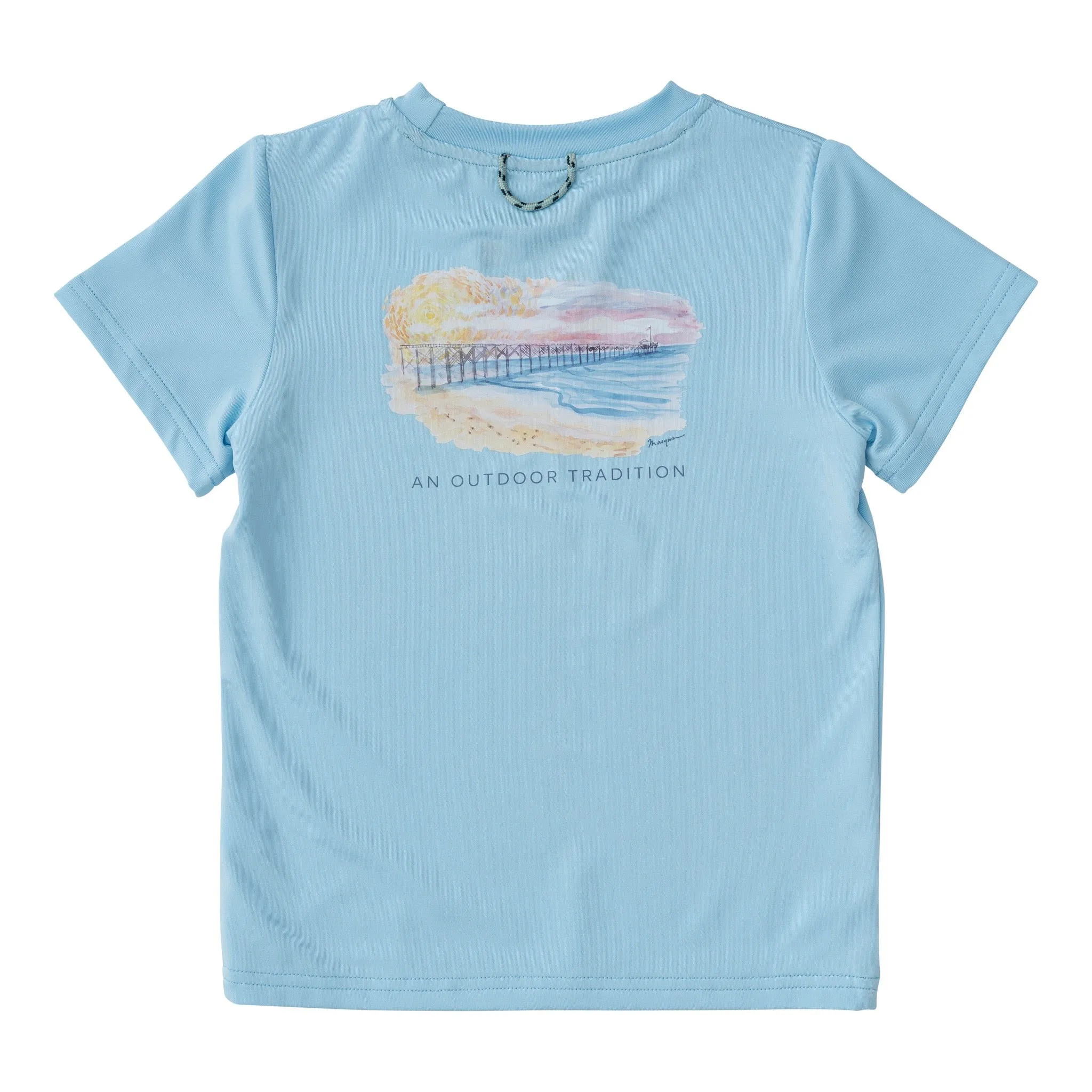 Pro Performance Fishing Tee with Pier Art