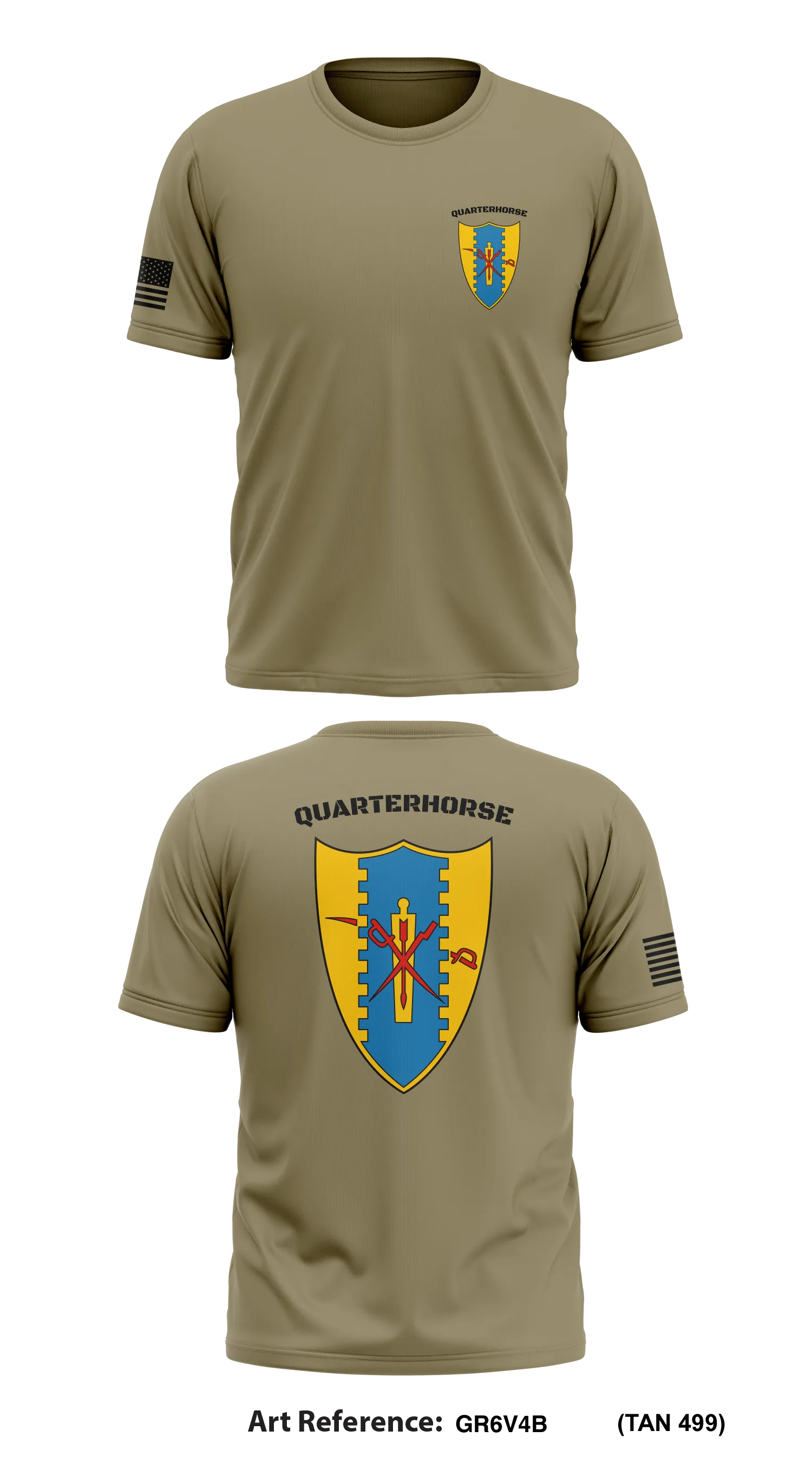 Quarterhorse Store 1 Core Men's SS Performance Tee - Gr6V4b