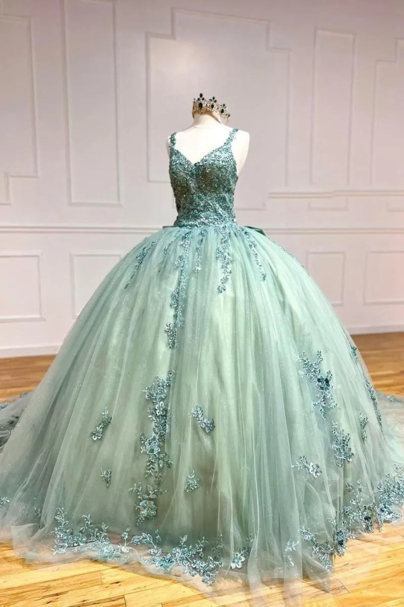 Quinceanera Dresses Ball Gown Straps Sweetheart Quinceanera Dresses with Applique