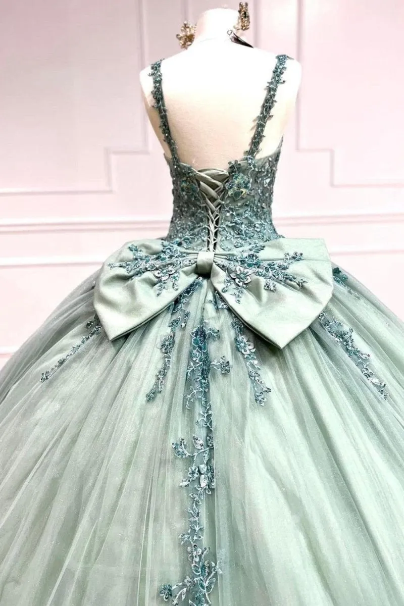 Quinceanera Dresses Ball Gown Straps Sweetheart Quinceanera Dresses with Applique