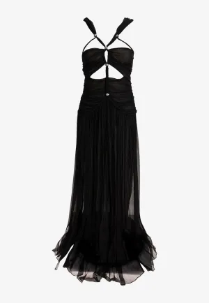 Rafael Silk Strappy Maxi Dress