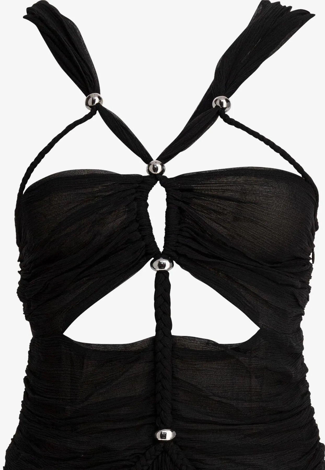 Rafael Silk Strappy Maxi Dress