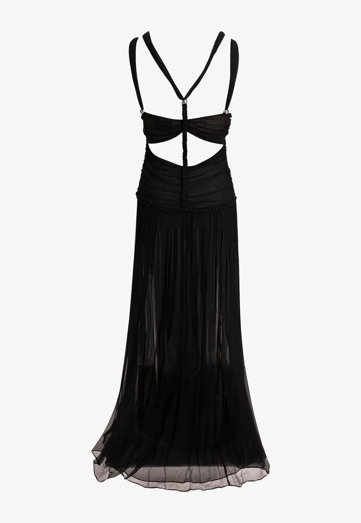 Rafael Silk Strappy Maxi Dress