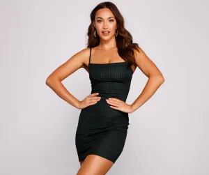 Raising The Bar Charming Plaid Mini Dress