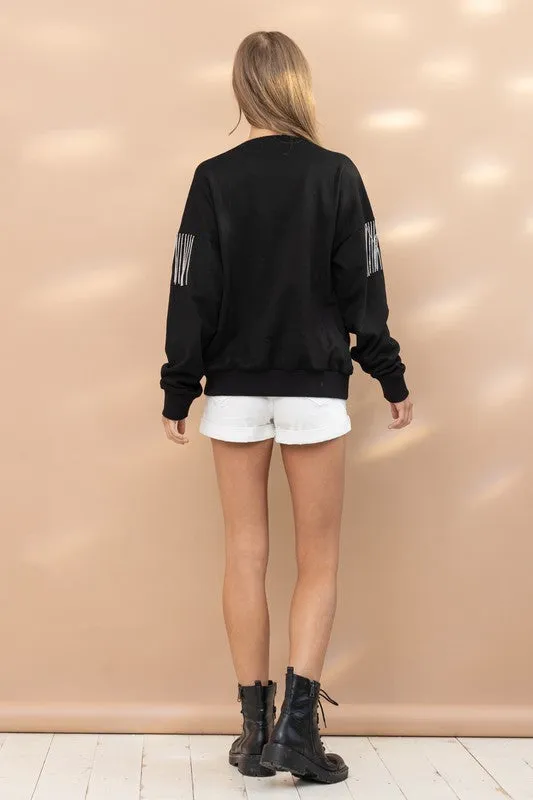 Rhinestone Party Top