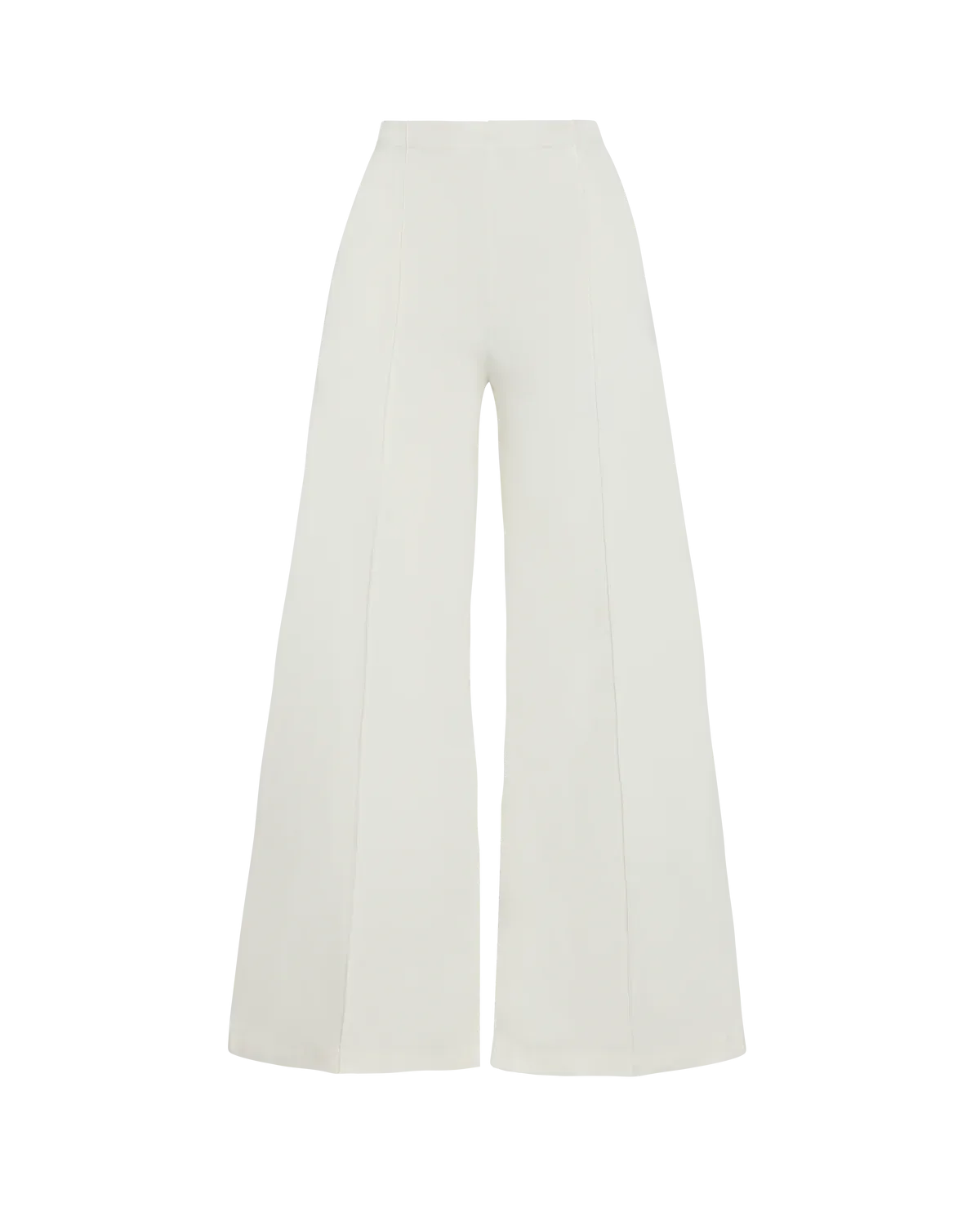 Ripley Rader Off-White Ponte Knit Wide Leg Pant