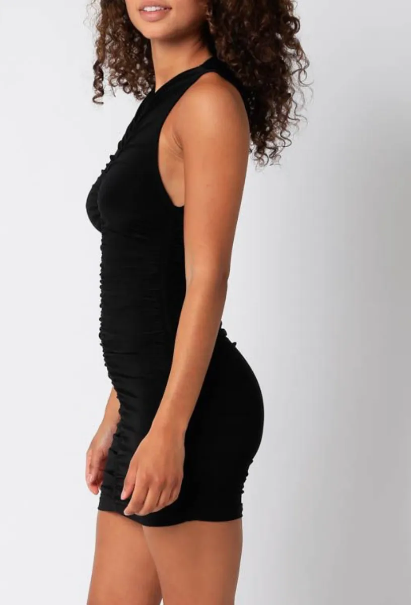 Ruched Bodycon Mini Dress