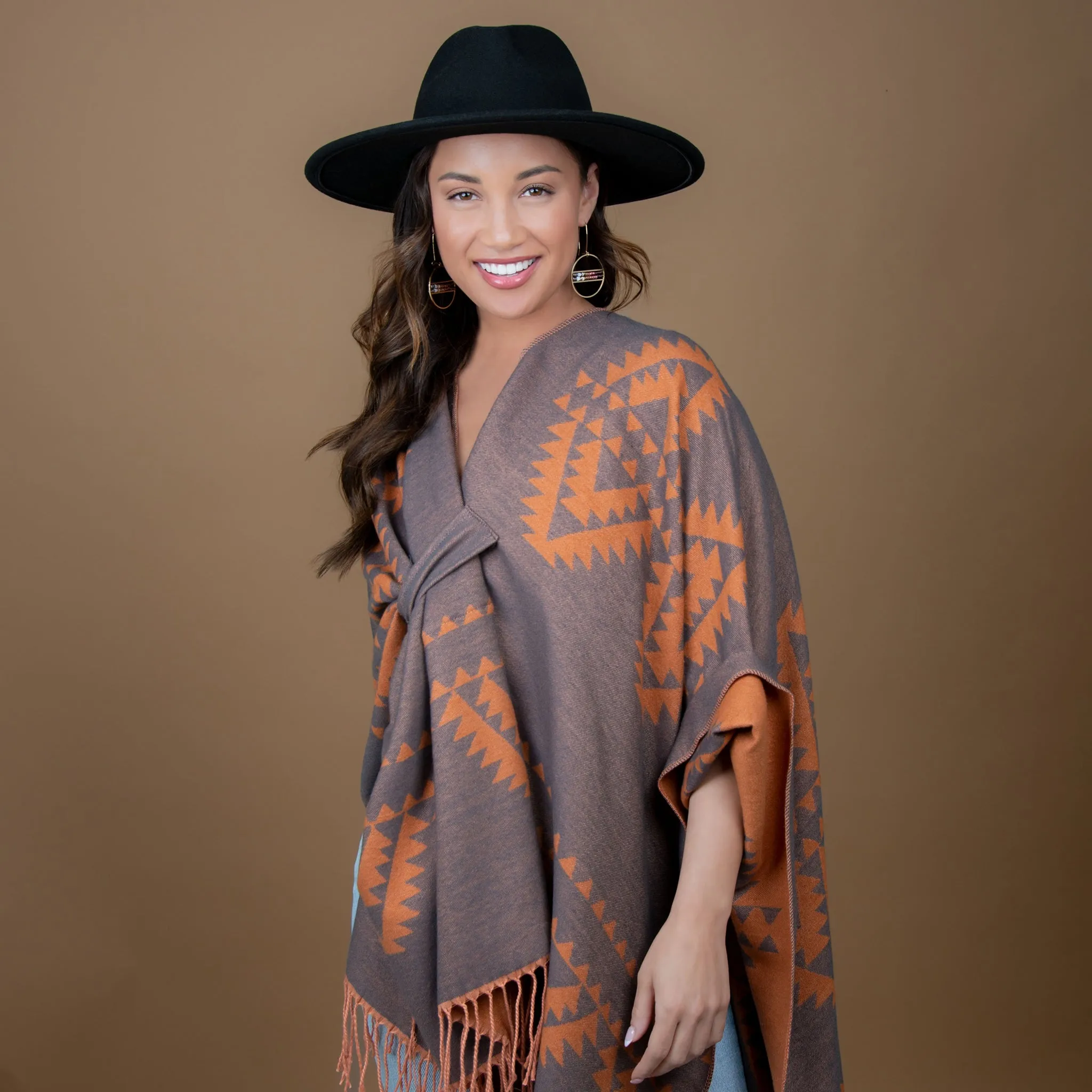 Rumi Reversible Aztec Wrap