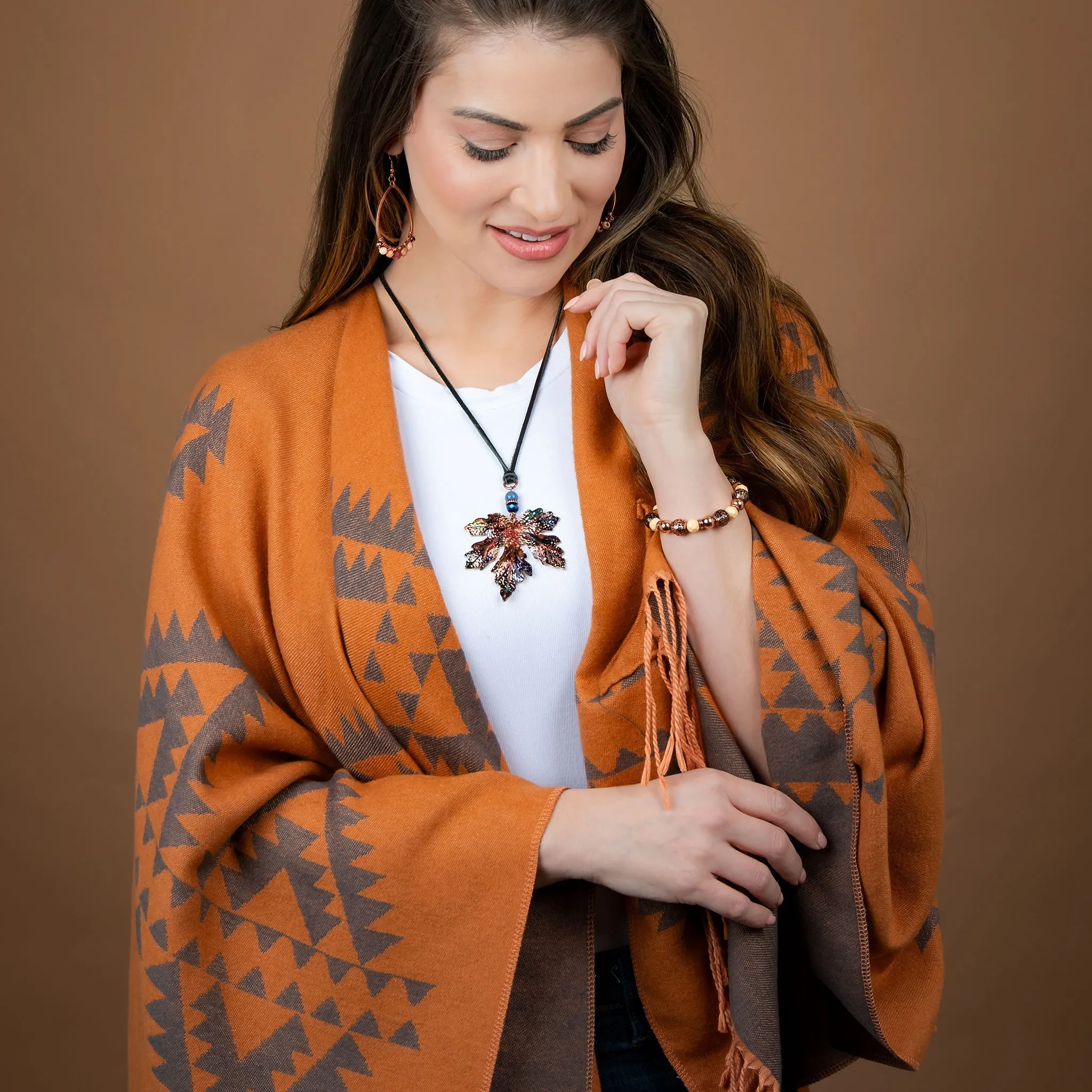 Rumi Reversible Aztec Wrap