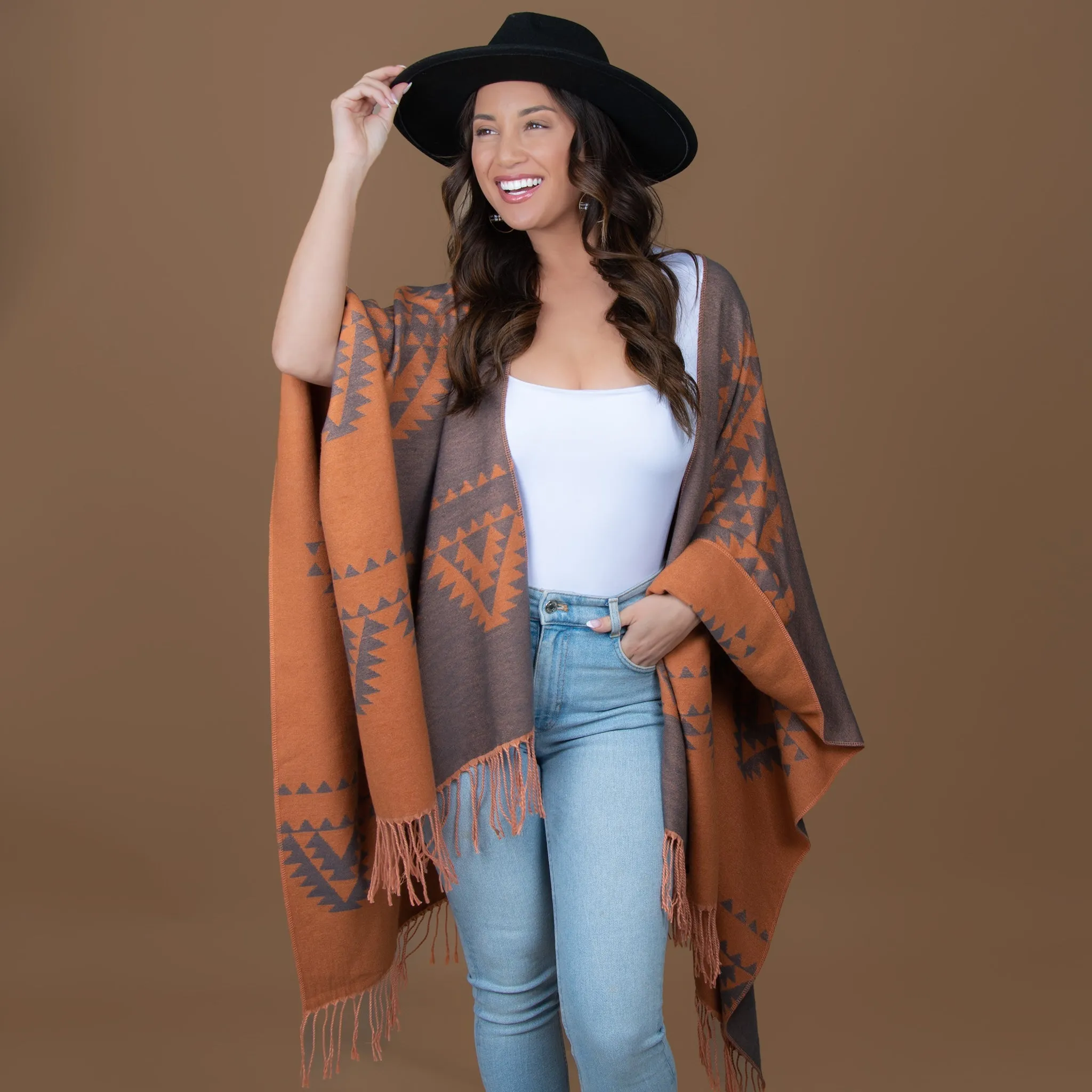 Rumi Reversible Aztec Wrap