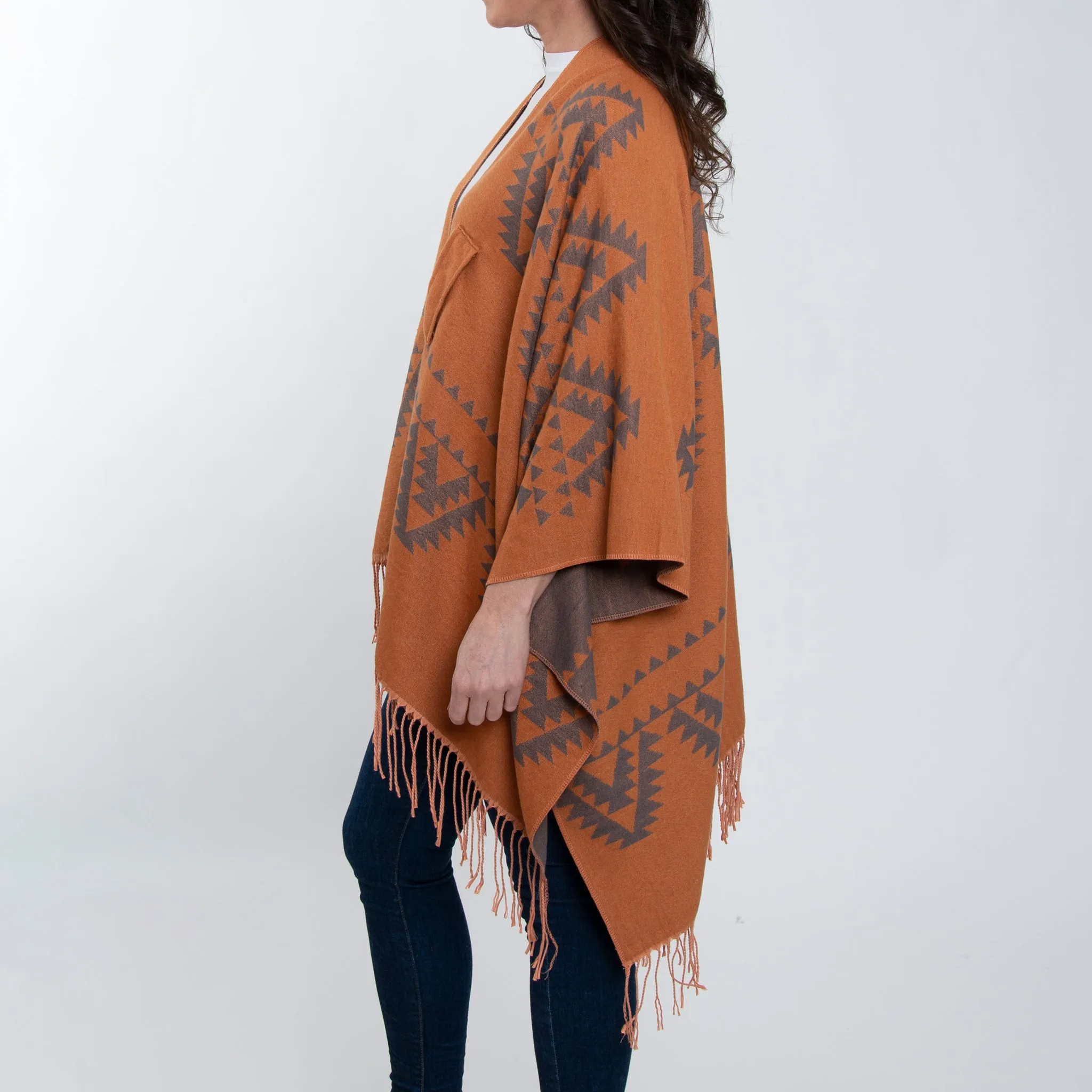Rumi Reversible Aztec Wrap