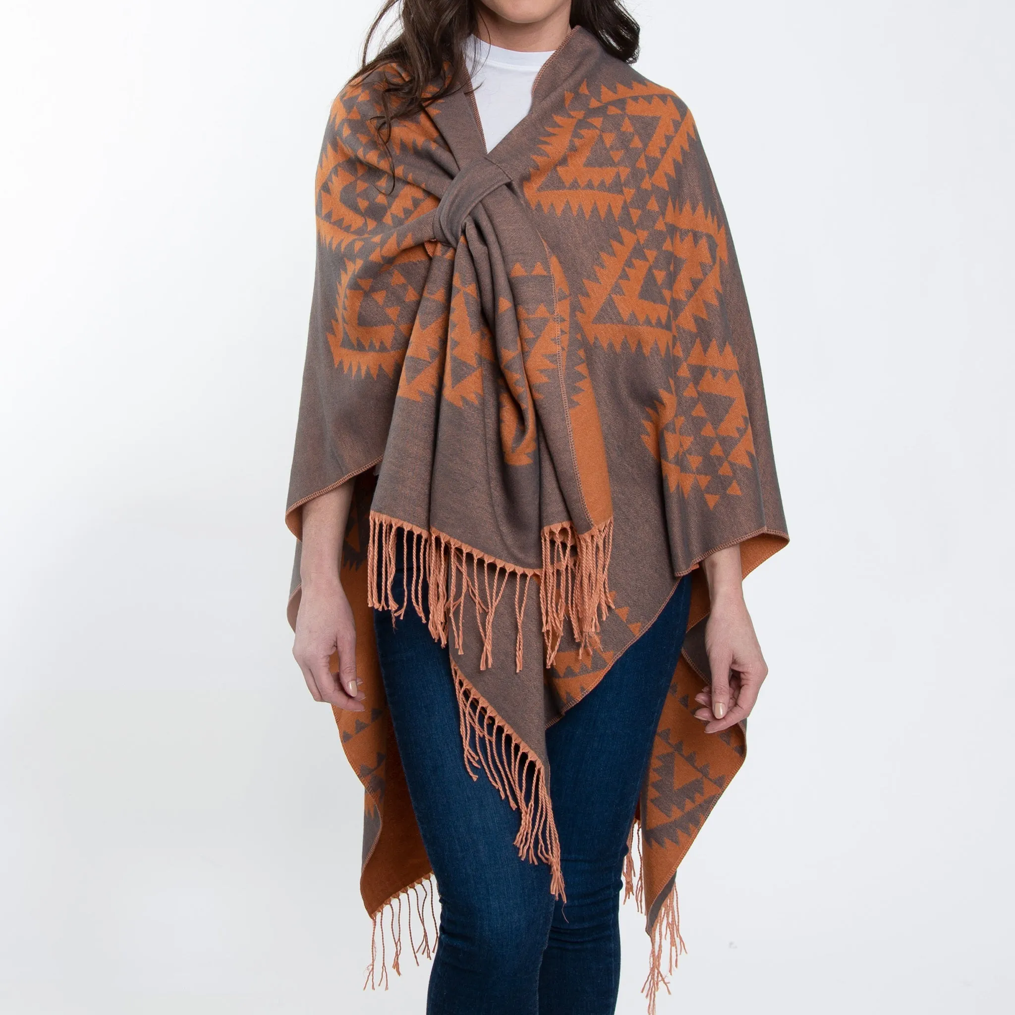 Rumi Reversible Aztec Wrap
