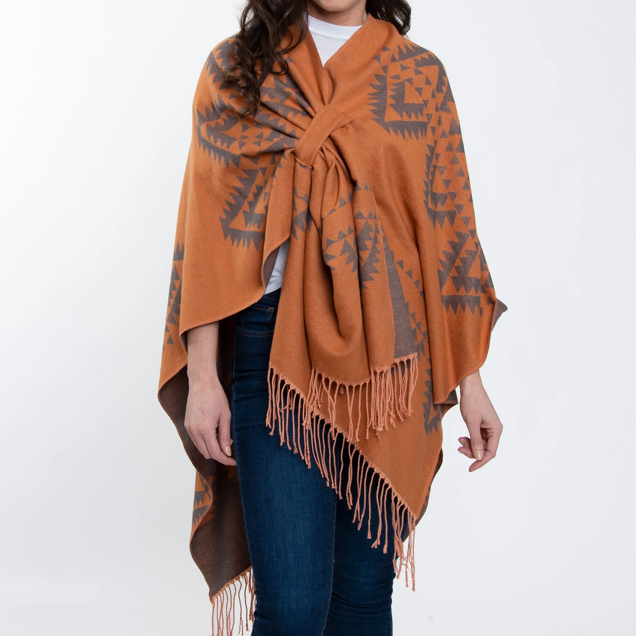 Rumi Reversible Aztec Wrap