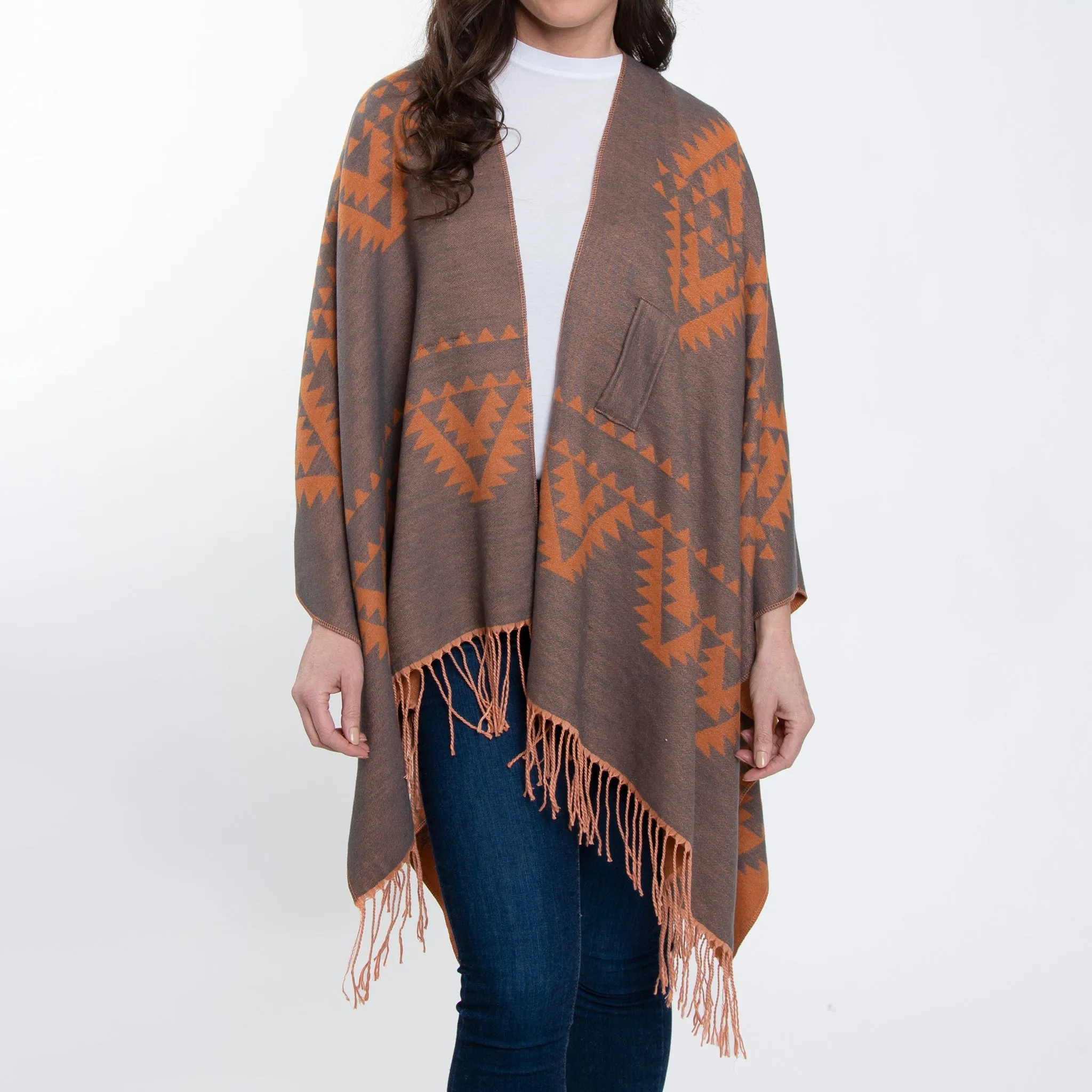 Rumi Reversible Aztec Wrap