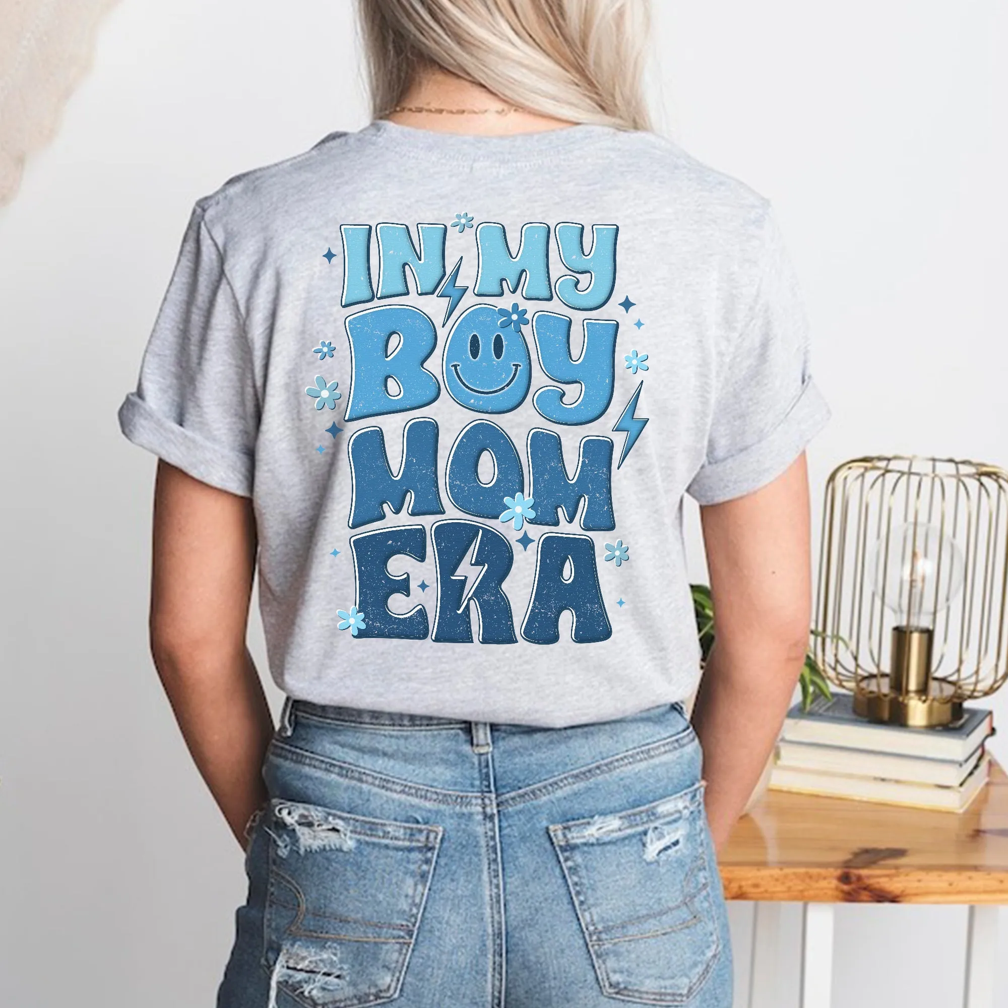 Sandjest Mom T-Shirt in My Boy Mom Era Gift for Mother Mommy Mama