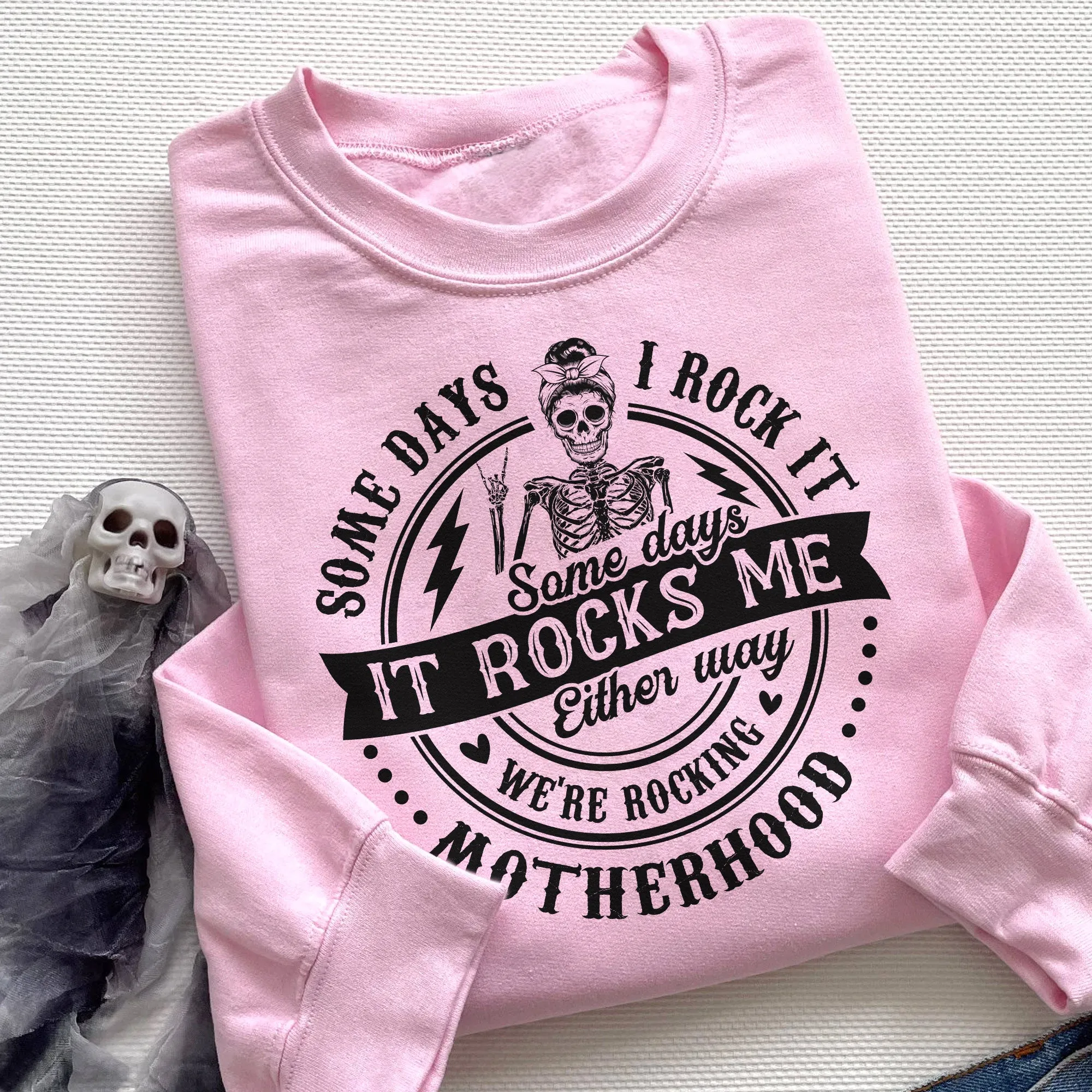 Sandjest Mom T-Shirt We??re Rocking Motherhood Gift for Mother Mommy Mama