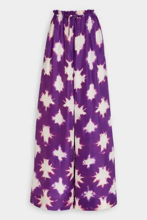 Sawyer Wide-Leg Pant in Cassis Blur