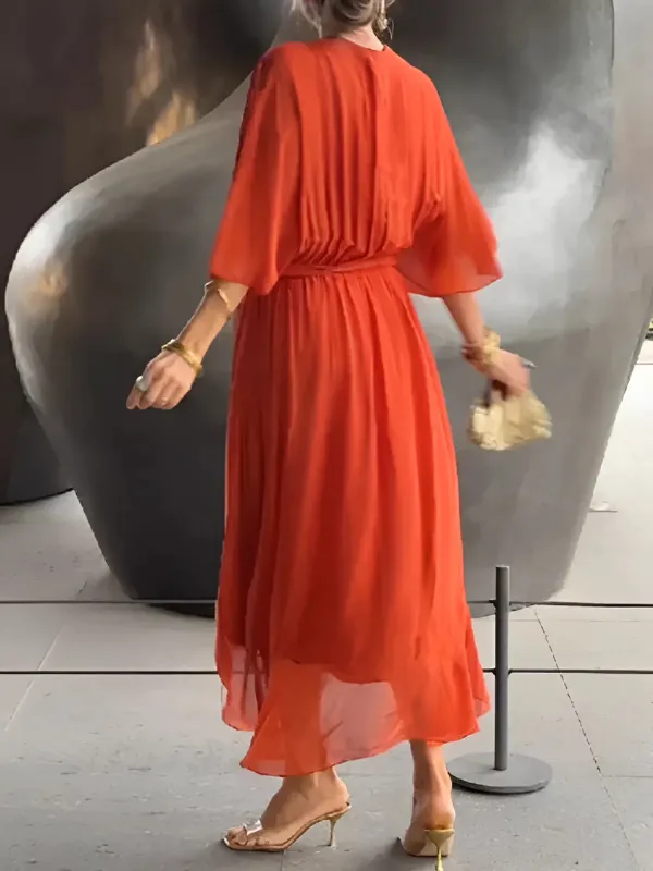 Seraphina™ Timeless Wrap Midi Dress
