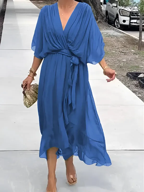 Seraphina™ Timeless Wrap Midi Dress