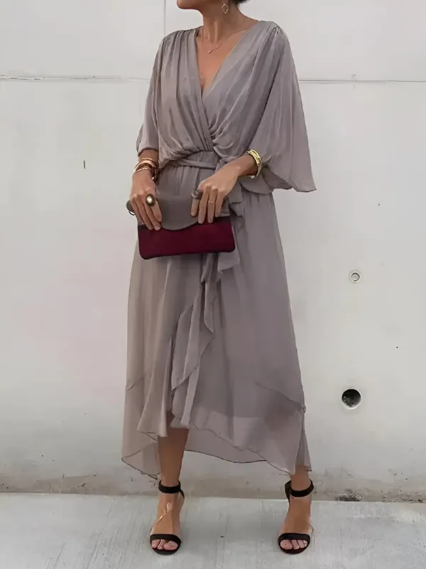 Seraphina™ Timeless Wrap Midi Dress