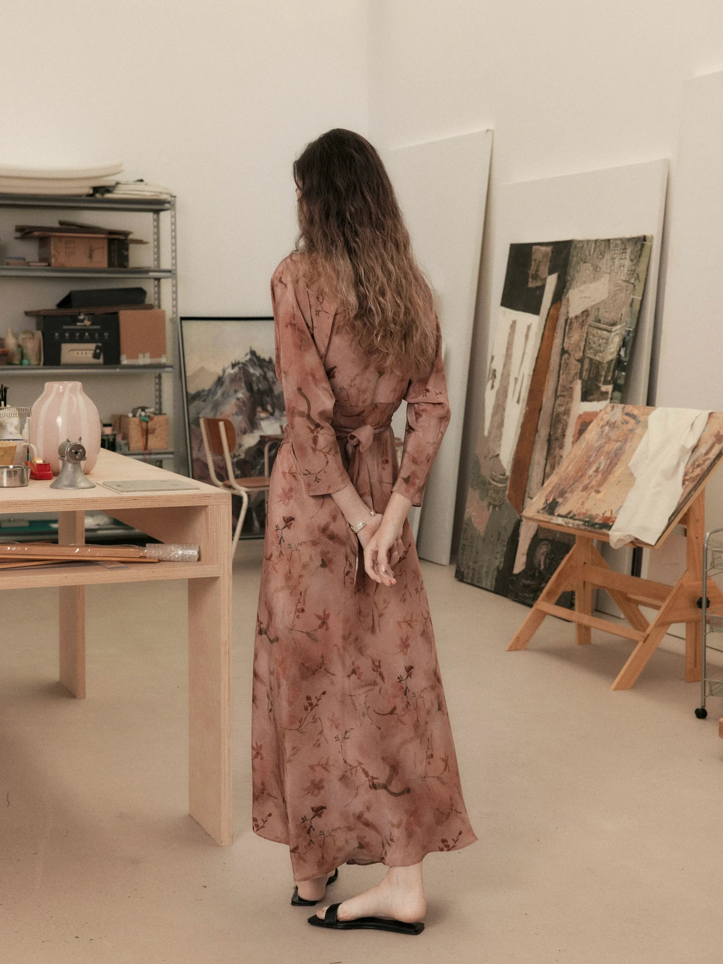 Silk Wrap Dress