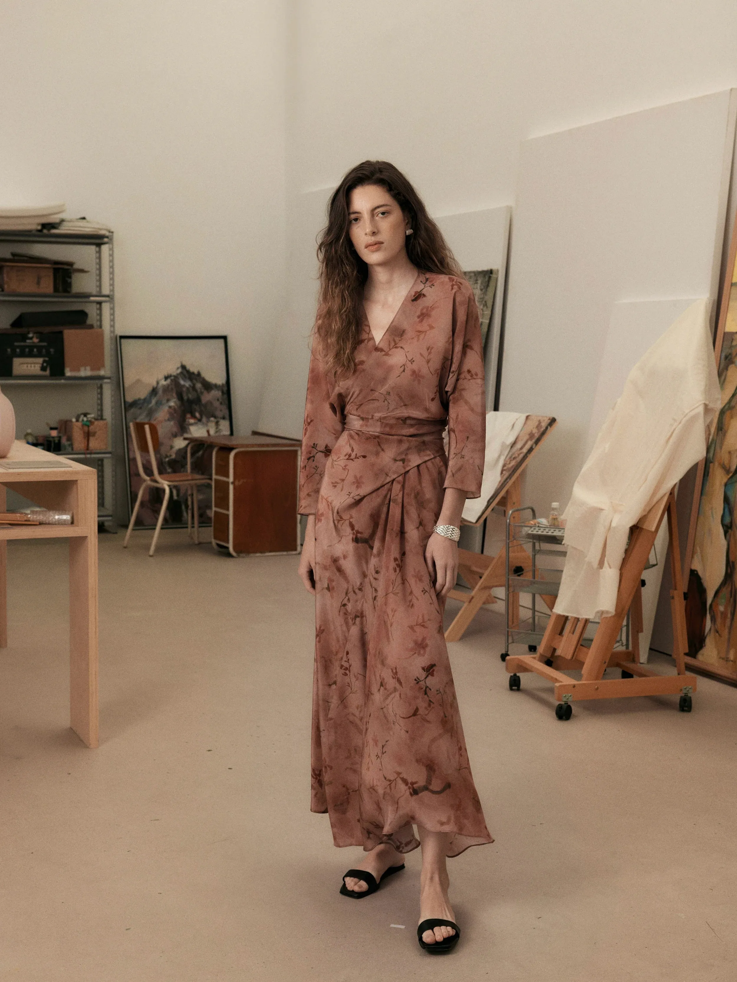 Silk Wrap Dress
