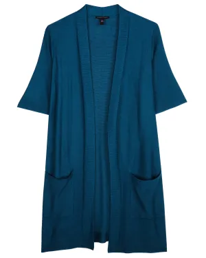 Sleek Tencel Merino Knit Cardigan