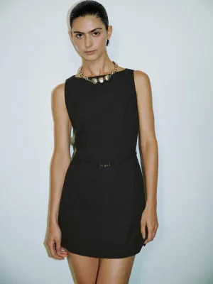 Sleeveless Mini Straight Dresses