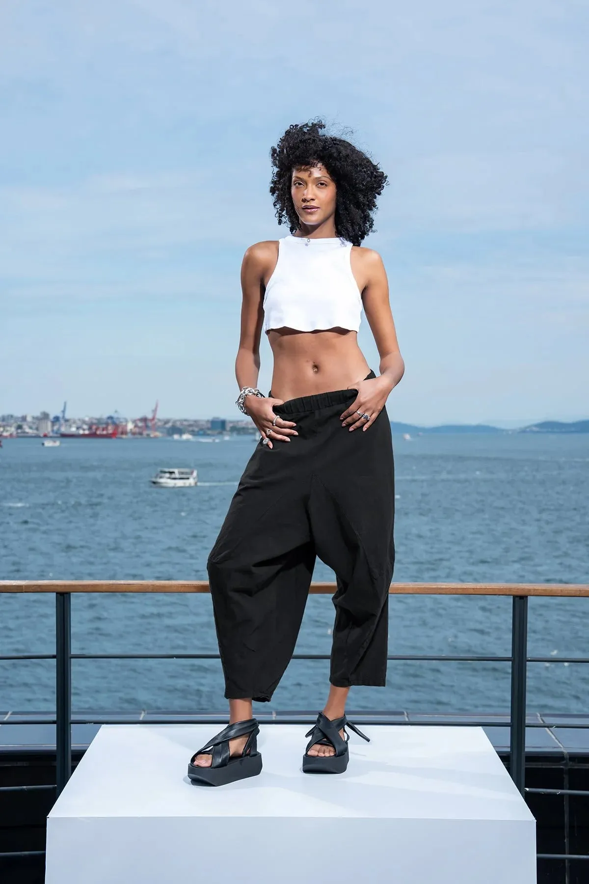SLOUCHY COTTON  PANTS 15453