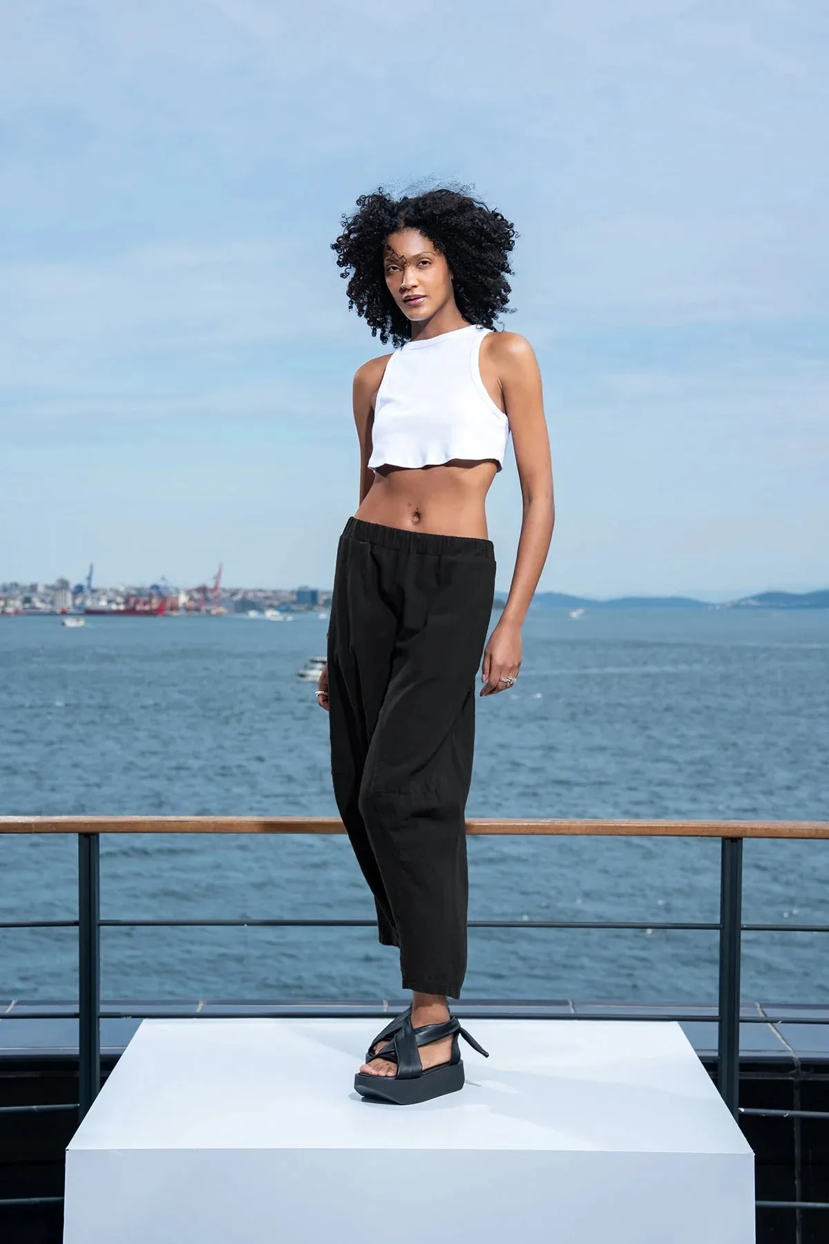 SLOUCHY COTTON  PANTS 15453